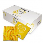 SexShop - Bananowe prezerwatywy MoreAmore Condom Tasty Skin Banan 100 sztuk - online