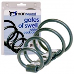 SexShop - Manbound Gates of Swell Rubber Cock Cage – Klatka na członka - online