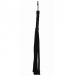SexShop - S&M Black Faux Leather Flogger – Pejcz długi - online