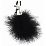 SexShop - S&M Feathered Nipple Clamps – Zaciski na sutki, z futerkiem - online