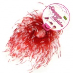 SexShop - Sportsheets Tickler Bracelet – Bransoleta z piórek do pieszczot biało-czerwona - online