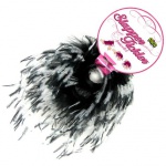 SexShop - Sportsheets Tickler Bracelet – Bransoleta z piórek do pieszczot biało-czarna - online