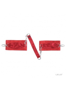 SexShop - Lelo Sutra Chainlink Cuffs – Ekskluzywne kajdanki z łańcuszkiem czerwone - online
