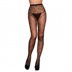 SexShop - Rajstopy  haftowane - Pantyhose Black Lace - online