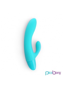 SexShop - Wibrator ze stymulatorem łechtaczki - PicoBong Kaya Rabbit Vibe  niebieski - online