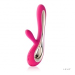 SexShop - Wibrator ze stymulatorem łechtaczki - Lelo Soraya Vibrator wiśniowy - online