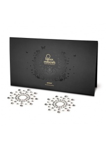 SexShop - Diamentowe ozdoby na sutki i ciało - Bijoux Indiscrets Mimi okręgi srebro - online