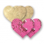 SexShop - Nakładki na sutki bieliźniane - Nippies Print Snake Charms Heart - online