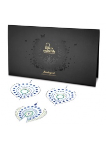 SexShop - Ozdoby z klejnotów na sutki i ciało - Bijoux Indiscrets Flamboyant niebieski - online