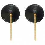 SexShop - Nakładki na sutki Nippies Gold - czarne ze złotem - online
