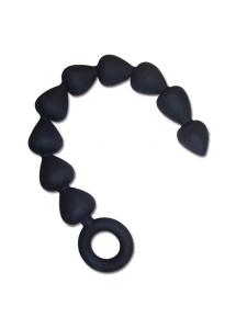 SexShop - Silikonowe kulki analne - S&M Black Silicone Anal Beads - online