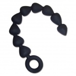 SexShop - Silikonowe kulki analne - S&M Black Silicone Anal Beads - online