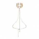 SexShop - Obroża z łańcuszkami - Bijoux Indiscrets Désir Métallique Collar złota - online