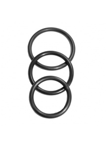 SexShop - Trzy pierścienie na penisa - S&M Nitrile Cock Ring 3 Pack - online