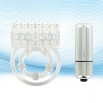 SexShop - Pierścień na członka z wibracjami - XLsucker Vibrating Clit Flicker Cockring - online