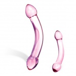 SexShop - Dildo szklane - Glas Double Trouble Purple Glass Dildo - online