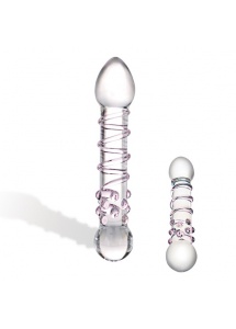 SexShop - Dildo szklane - Glas Spiral Staircase Full Glass Dildo - online