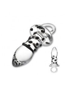 SexShop - Plug analny szklany – Glas Pacifier Glass Butt Plug - online