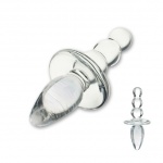 SexShop - Plug analny szklany – Glas Titus Beaded Glass Butt Plug - online