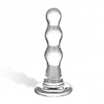 SexShop - Plug analny szklany – Glas Triple Play Beaded Glass Butt Plug - online