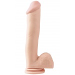 SexShop - Dildo realistyczne z przyssawką - PIPEDREAM Basix Rubber Works 12" Dong With Suction Cup Cielisty - online