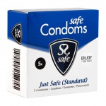 SexShop - Prezerwatywy klasyczne - Safe Just Safe Condoms 5szt - online