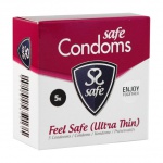 SexShop - Prezerwatywy ultra cienkie - Safe Feel Safe Condoms Ultra-Thin 5szt - online
