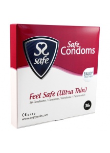 SexShop - Prezerwatywy ultra cienkie - Safe Feel Safe Condoms Ultra-Thin 36szt - online