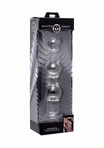 3 poziomowe szklane Dildo Mamut - AF180 - Mammoth 3 Bumps Glass Dildo
