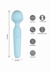 Aria Maia - Różdżka masażer łechtaczki - 15 funkcji - Bendable Teal - AV304-B3