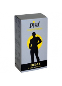 SexShop - Bądź bohaterem we własnym łóżku Superhero Delay Condoms 6 pcs - online