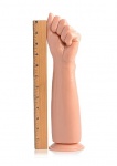 Cieliste dildo w kształcie zaciśniętej pięści AF833 - Fisto Clenched Fist Dildo - Flesh