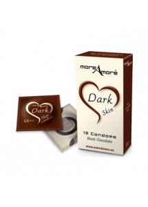 SexShop - Ciemne prezerwatyw Condom Dark Skin - czekoladowe - online