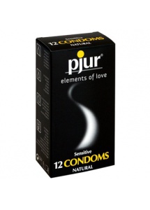 SexShop - Cienkie prezerwatywy Sensitive Condoms 12 sztuk - online