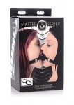 Czarny Silikonowy knebel podwójny Doppelganger AF433 - Doppelganger Silicone Double Mouth Gag - Black