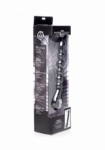 Dark Scepter 10x Wibrujące silikonowe kulki analne AF957 - Dark Scepter 10x Vibrating Silicone Anal Beads