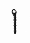 Dark Scepter 10x Wibrujące silikonowe kulki analne AF957 - Dark Scepter 10x Vibrating Silicone Anal Beads