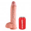 Sexshop - King Cock Cock 10 Inch with Balls Flesh - Dildo realistyczne z przyssawką - 25 cm - online