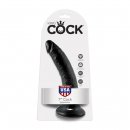 Sexshop - King Cock Cock 7 Inch Czarny - Dildo realistyczne z przyssawką - 18 cm - online