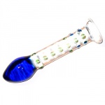 SexShop - Dildo szklane z wypustkami Max Passion - Glass Dildo Blue & Green - online