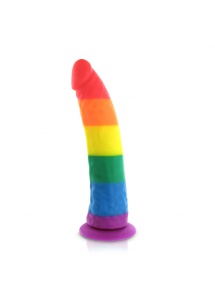 SexShop - Dildo w kolorze tęczy - Pride Dildo Silicone Rainbow Dildo  - online