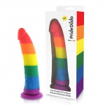 SexShop - Dildo w kolorze tęczy - Pride Dildo Silicone Rainbow Dildo  - online
