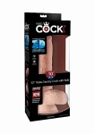 Dildo z jądrami Triple Density - 10" Triple Density Cock with Balls - Flesh