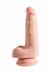 Dildo z jądrami Triple Density - 5" Triple Density Cock with Balls - Flesh