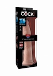 Dildo z jądrami Triple Density - 11" Triple Density Cock - Flesh