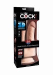 Dildo z jądrami Triple Density - 9.5" Triple Density Double Penetrator - Flesh