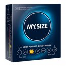 Sexshop - My Size Natural Latex Condom 53mm 3szt - Dopasowane prezerwatywy - online