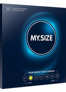 Sexshop - My Size Natural Latex Condom 49mm 36szt - Dopasowane prezerwatywy - online
