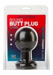 DUŻY OKRĄGŁY KOREK ANALNY- CZARNY 0244-59-CD - Round Butt Plug - Large - Black