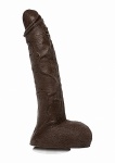 Realistyczny Penis 10" Vac-U-Lock - Jason Luv - 10 inch Ultraskyn Cock - Suction Cup B - Brązowy 8060-06-BX